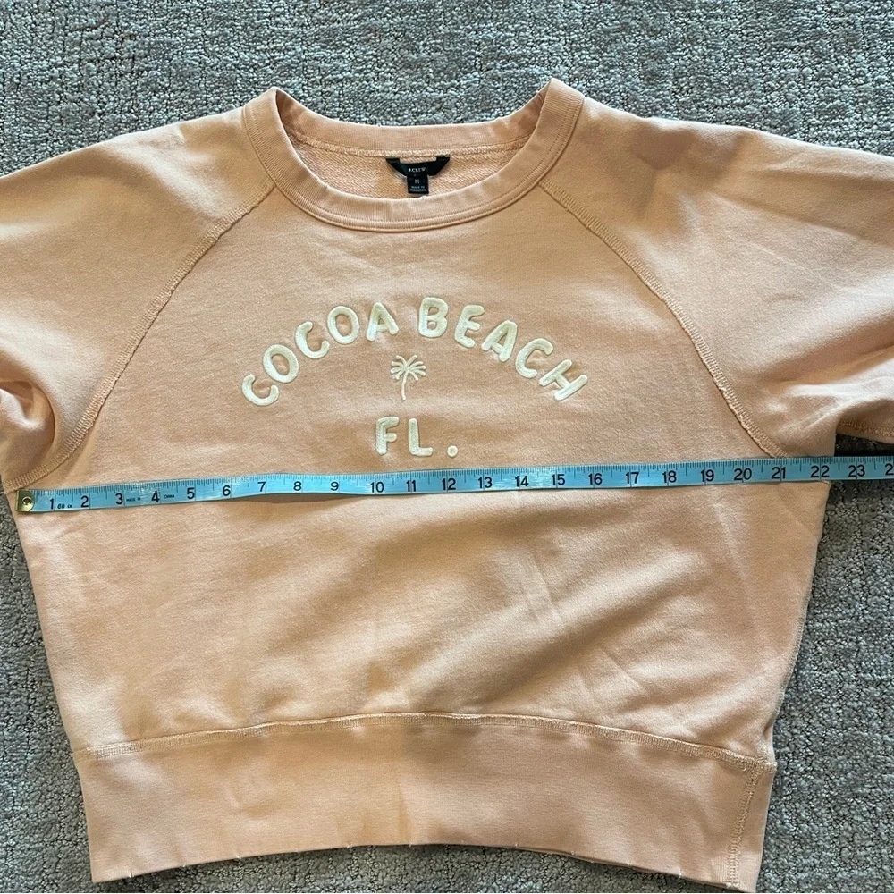 J. Crew Peach 'Cocoa Beach FL' Crewneck Sweatshirt